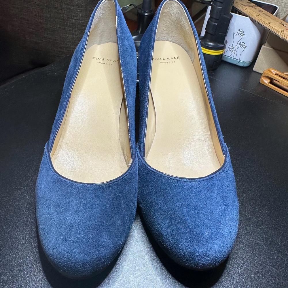 Cole Haan Blue Suede Women's Shoes